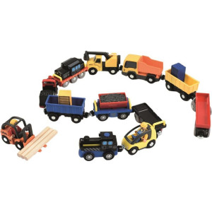 Vláčkodráha set příslušenství - Sada vozidel a vlačků (2Kids Toys)