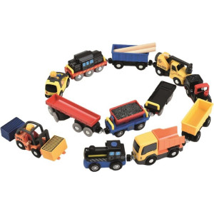 Vláčkodráha set příslušenství - Sada vozidel a vlačků (2Kids Toys)