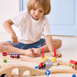 Vláčkodráha přejezd - Se závorami a se zvukem (Viga)