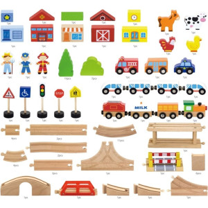 Vláčkodráha Viga - Velká s nadjezdem, 90 dílů