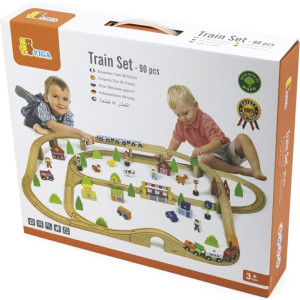 Vláčkodráha Viga - Velká s nadjezdem, 90 dílů