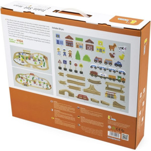 Vláčkodráha Viga - Velká s nadjezdem, 90 dílů