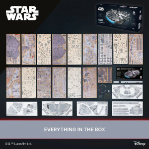 3D mechanický model - Star Wars, Millennium Falcon (Ugears)