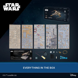 3D mechanický model - Star Wars, Luke Skywalkers X-Wing Starfighter (Ugears)