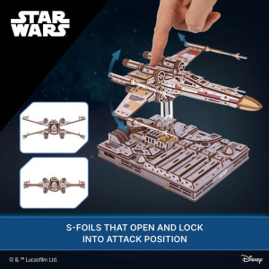 3D mechanický model - Star Wars, Luke Skywalkers X-Wing Starfighter (Ugears)