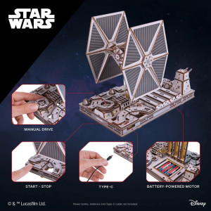 3D mechanický model - Star Wars, TIE Fighter (Ugears)