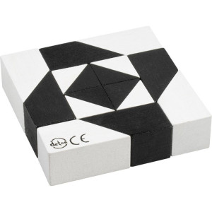 Hlavolam dřevěný - Tangram černobílý (Detoa)