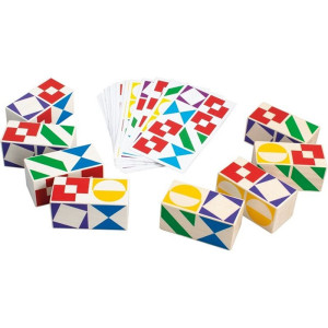 Hlavolam dřevěný - Domino match (Detoa)