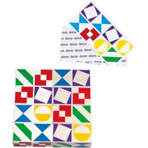 Hlavolam dřevěný - Domino match (Detoa)