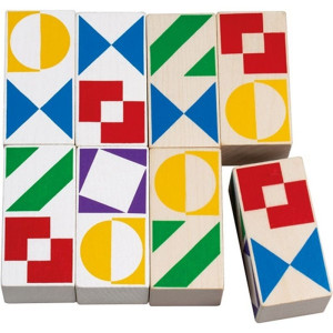 Hlavolam dřevěný - Domino match (Detoa)