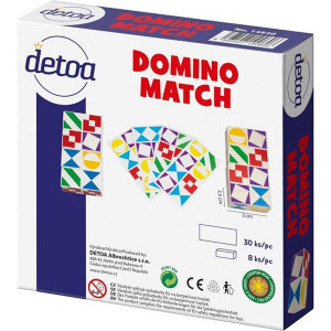 Hlavolam dřevěný - Domino match (Detoa)