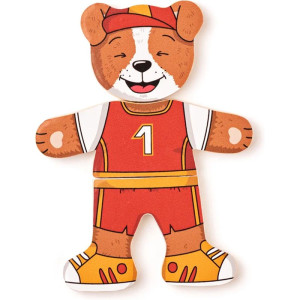 Puzzle oblékání - Šatní skříň pejsek, 18ks (Woody)