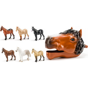 Faunica - Koně set, Koňská hlava s figurkami koní