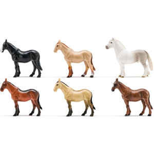 Faunica - Koně set, Koňská hlava s figurkami koní