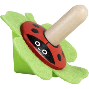 Drobné hračky - Káča dřevěná, Beruška s plstí (Detoa)