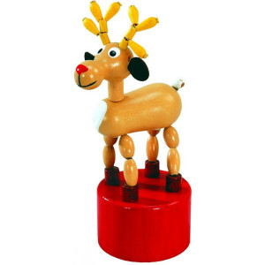 Mačkací figurka - Sob Rudolf (Detoa)