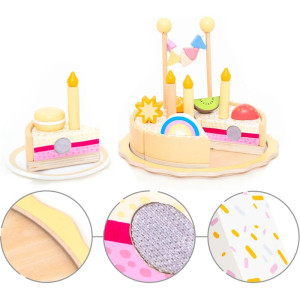 Krájení - Narozeninový dort dřevěný (UMU)