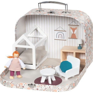 Domeček pro panenky - Kufříkové apartmá Paříž č. 137 (Goki)