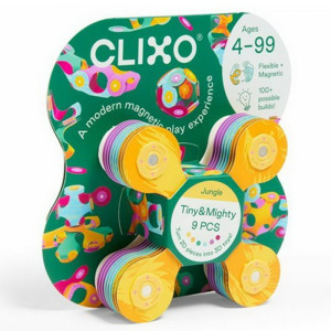 CLIXO - Tiny & Mighty Jungle magnetická stavebnice, 9 kusů