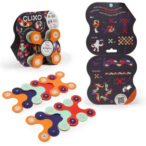 CLIXO - Tiny & Mighty Space magnetická stavebnice, 9 kusů