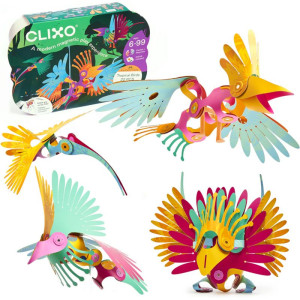 CLIXO - Tropical Birds magnetická stavebnice, 22 kusů