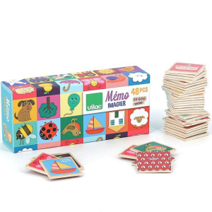 Pexeso - Farma dřevěné, 48ks (Vilac)