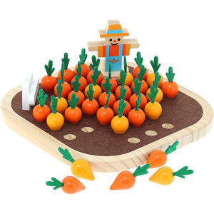 Hlavolam dřevěný - Solitér zeleninová zahrádka (Vilac)