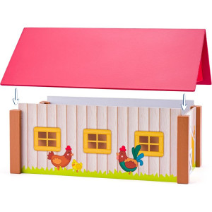 Farma dřevěná - Statek se třemi budovami a podložkou (Woody)