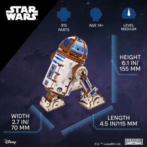 3D mechanický model - Star Wars, R2-D2 (Ugears)