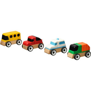 Auto - Sada 4 autíček LILLABO (Ikea)