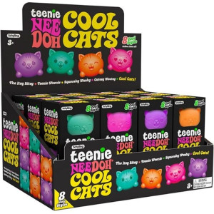 Schylling NeeDoh - Mačkací antistresové kočičky, 3 ks