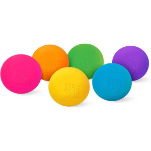 Schylling NeeDoh - Duhové mačkací míčky Rainboh, 6 ks