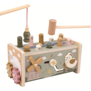 Zatloukačka - Multifunkční dřevěná Farma (2Kids Toys)