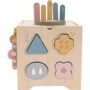 Motorická kostka - Multifunkční dřevěná (2Kids Toys)