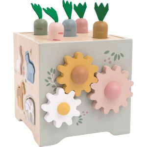 Motorická kostka - Multifunkční dřevěná (2Kids Toys)