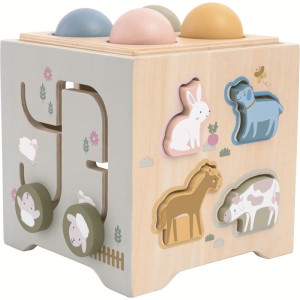 Motorická kostka - Multifunkční dřevěná (2Kids Toys)