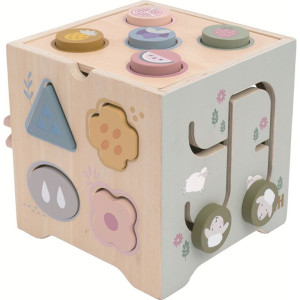 Motorická kostka - Multifunkční dřevěná (2Kids Toys)