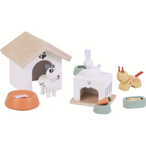 Nábytek pro panenky - Set pro pejska a kočičku (2Kids Toys)