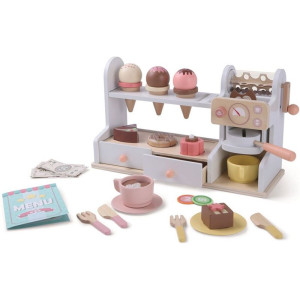 Prodejna - Cukrárna dřevěná 2v1 (2Kids Toys)