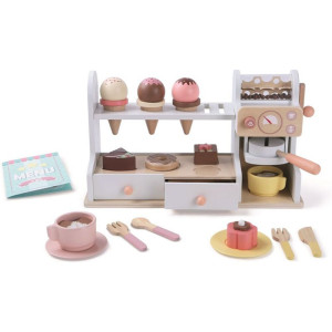 Prodejna - Cukrárna dřevěná 2v1 (2Kids Toys)