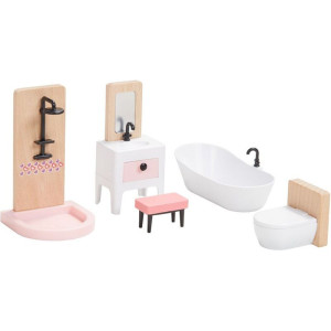 Nábytek pro panenky - Sada nábytku s rodinou 5v1 (2Kids Toys)