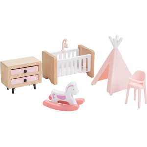 Nábytek pro panenky - Sada nábytku s rodinou 5v1 (2Kids Toys)