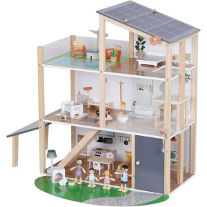 Domeček pro panenky - Kateřina dřevěný vybavený (2Kids Toys)