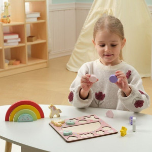 Motorická hra - Balanční, Puzzle s jednorožci 2v1 (2Kids Toys)