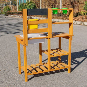 Kuchyňka dětská - Dřevěná, Zahradní s dřezem (2Kids Toys)