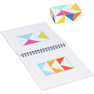 Mozaika - Kostky dřevěné 16ks s podklady (Goki)