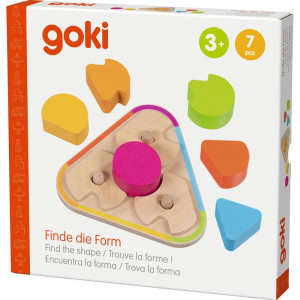 Skládačka - Didaktická, Najdi správný tvar (Goki)