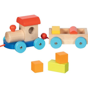 Vlak dřevěný - Tahací s koskami Marseille (Goki)
