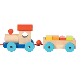 Vlak dřevěný - Tahací s koskami Marseille (Goki)