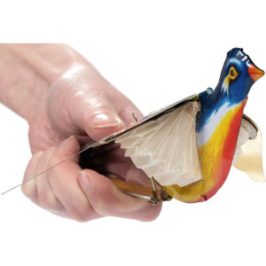 Plechová hračka - Retro pískací pták, 1ks (Goki)